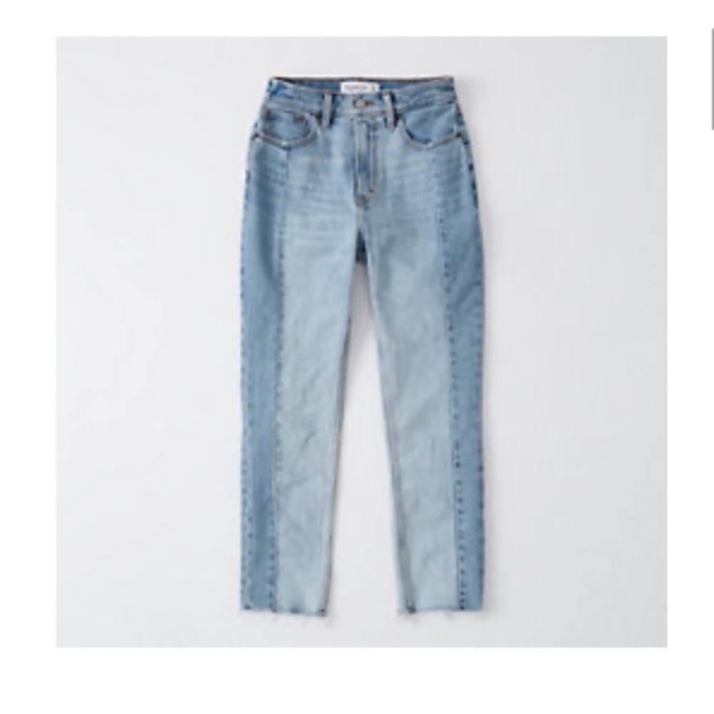 Abercrombie & Fitch - Two-Tone Mom Jeans